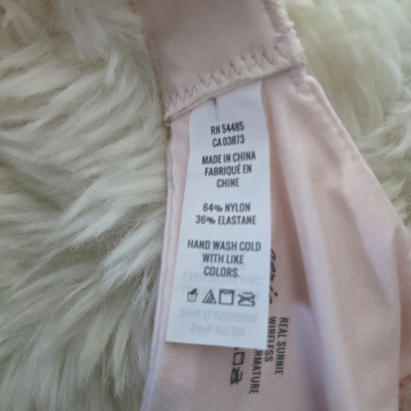 Aerie Pink Sunnie Wireless Push Up Bra, light blush 32D ballet pink 🩷🩷🩷 NWT - Picture 5 of 11